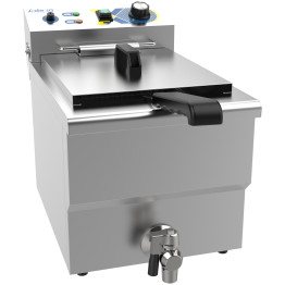 Friteuse électrique professionnelle de comptoir à cuve unique 12,2 L 299 × 510 × 390 mm | Adexa EF121VW