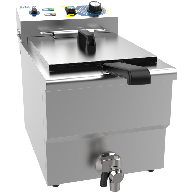 Friteuse électrique professionnelle de comptoir à cuve unique 12,2 L 299 × 510 × 390 mm | Adexa EF121VW