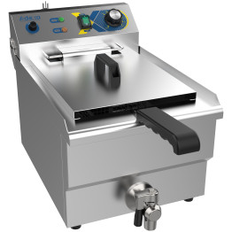 Friteuse électrique professionnelle de comptoir à cuve unique 13,4 L 310 × 507 × 350 mm | Adexa EF131V