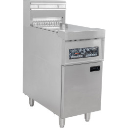 Friteuse électrique professionnelle autonome à cuve unique de 28 L, dimensions : 400 x 800 x 1100 mm | Adexa EF9C