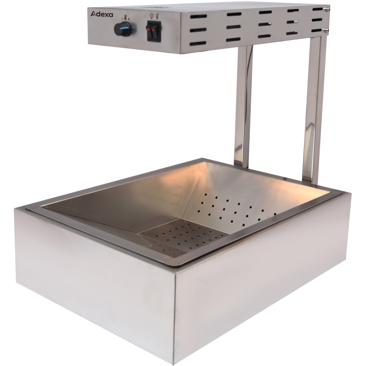Chauffe-plats professionnel et réchaud à copeaux 1xGN1/1 | Adexa EFFS01B