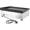 Plancha Professionnelle Lisse 540x380mm Plaque émaillée 2.2kW Electrique | Adexa EG5438