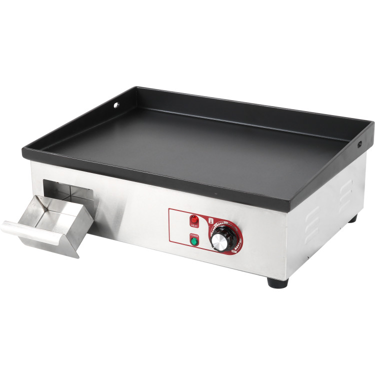 Plancha Professionnelle Lisse 540x380mm Plaque émaillée 2.2kW Electrique | Adexa EG5438