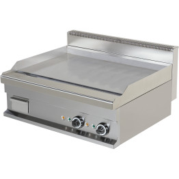 Plancha électrique professionnelle Chromée Lisse 2 zones 8,2kW  | Adexa Hotmax 700 EG721S
