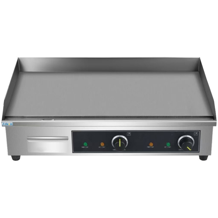 Plaque de cuisson électrique chromée professionnelle 4400 W 730 × 470 × 240 mm | Adexa EG820DCHROME