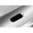 Plaque de cuisson électrique chromée professionnelle 4400 W 730 × 470 × 240 mm | Adexa EG820DCHROME