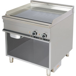 Fry top sur fond ouvert Electrique Smooth 2 zones 12kW | Adexa Hotmax 900 EG921