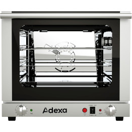Four mixte professionnel électrique 4 plaques, commandes mécaniques, porte basculante | Adexa EK120106A