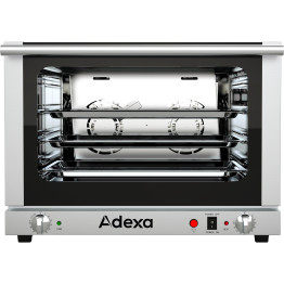Four mixte professionnel électrique 4 plaques GN 1/1 Commandes mécaniques Porte basculante | Adexa EK120107A