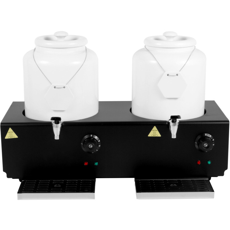 Chauffe-lait électrique 20 L (10 L + 10 L) avec contrôle de température | Adexa EMW20A