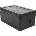 Boîte isotherme de transport alimentaire en EPP à chargement par le haut / Thermo Box 32 litres comprenant 2 récipients GN 1/2 avec couvercle et poignée | Adexa WHEPP212 Boîte isotherme de transport alimentaire en EPP à chargement par le haut / Thermo Box 32 litres comprenant 2 récipients GN 1/2 avec couvercle et poignée | Adexa WHEPP212