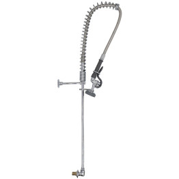 Robinet mélangeur à montage sur crédence avec colonne montante de 51 cm et flexible de 94 cm, en laiton chromé | Adexa EQ2811A