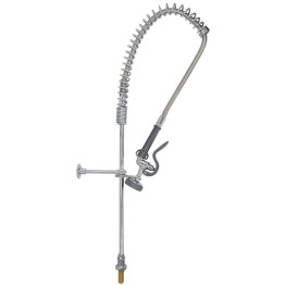Robinet mélangeur sur pied avec colonne montante de 51 cm et flexible de 94 cm, en laiton chromé | Adexa EQ2812A
