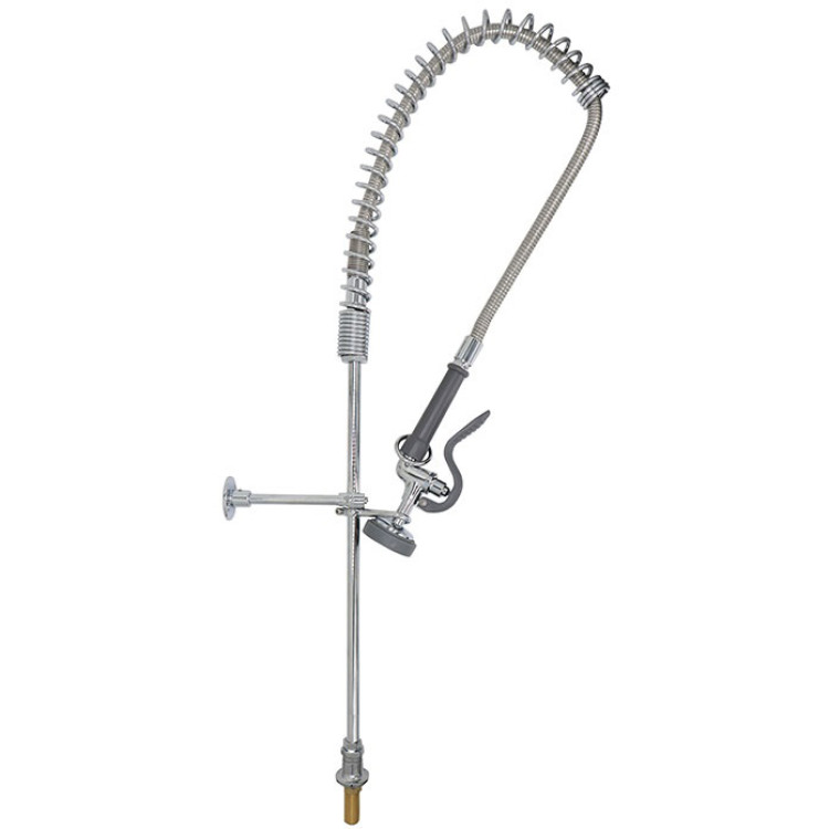 Robinet mélangeur sur pied avec colonne montante de 51 cm et flexible de 94 cm, en laiton chromé | Adexa EQ2812A