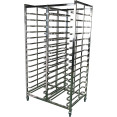 Chariot à étagères économique à double rangée (2 x 15 niveaux) pour plaques de cuisson 600 x 400 mm | Adexa ERT6415X2