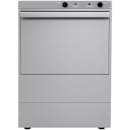 Lave-verres professionnel avec panier de 350 mm et pompe de rinçage | Adexa EVW12 - FABRIQUÉ EN EUROPE