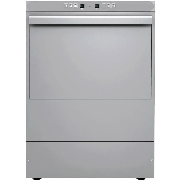 Lave-vaisselle numérique professionnel avec panier de 400 mm et pompe de rinçage, de détergent et de vidange | Adexa EVW26 - FABRIQUÉ EN EUROPE