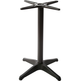 Pied de table en aluminium noir, hauteur standard 560 mm | Adexa F006