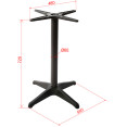 Pied de table en aluminium noir, hauteur standard 560 mm | Adexa F006