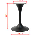 Pied de table rond en fonte noire Ø510x720mm | Adexa F015A