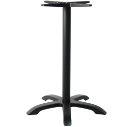 Pied de table en aluminium noir, hauteur bar 720 mm, hauteur 1080 mm | Adexa F037H