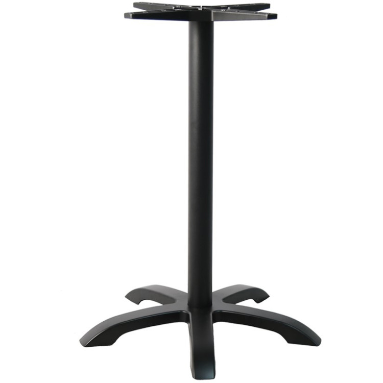 Pied de table en aluminium noir, hauteur bar 720 mm, hauteur 1080 mm | Adexa F037H