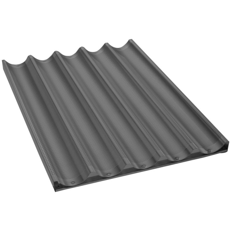 Four Baguette / Pain français Plaque de cuisson Aluminium Antiadhésif 600x400x80mm | Adexa FBR6040N