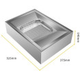 Station de copeaux de table en acier inoxydable | Adexa FFS01A