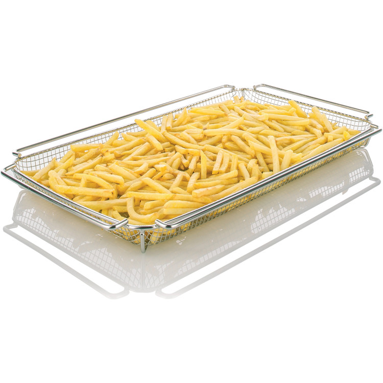 Bac à frites pour four Acier inoxydable GN1/1 530x325x40mm | Adexa FFT11A