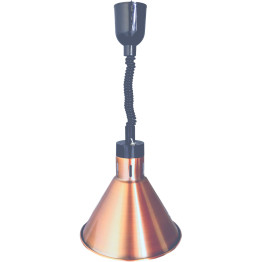 Lampe chauffante Premium Rise & Fall Dome Bronze ⌀195mm | Adexa FLF01B