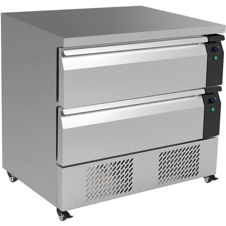 Réfrigérateur-congélateur de comptoir FlexDrawer 905 x 700 x 840 mm 4 x GN1/1 | Adexa CBF92