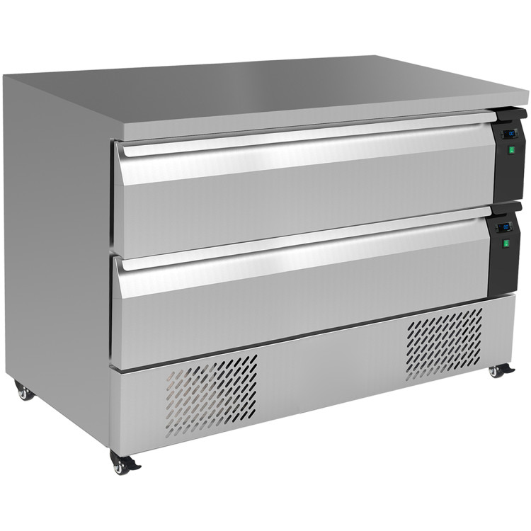 Réfrigérateur-congélateur de comptoir FlexDrawer 1230 x 700 x 840 mm 6 x GN1/1 | Adexa CBF122
