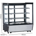 Vitrine réfrigérée de comptoir 145 litres, 3 étagères, noir et inox | Adexa FTW145Z Vitrine réfrigérée de comptoir 145 litres, 3 étagères, noir et inox | Adexa FTW145Z