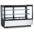 Vitrine réfrigérée de comptoir 200 litres, 2 étagères, noir et inox | Adexa FTW200Z Vitrine réfrigérée de comptoir 200 litres, 2 étagères, noir et inox | Adexa FTW200Z