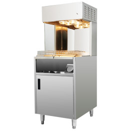 Station chauffante électrique commerciale pour aliments et frites FW6 en acier inoxydable 600 x 700 x 1560 mm | Adexa FW6 Station chauffante électrique commerciale pour aliments et frites FW6 en acier inoxydable 600 x 700 x 1560 mm | Adexa FW6