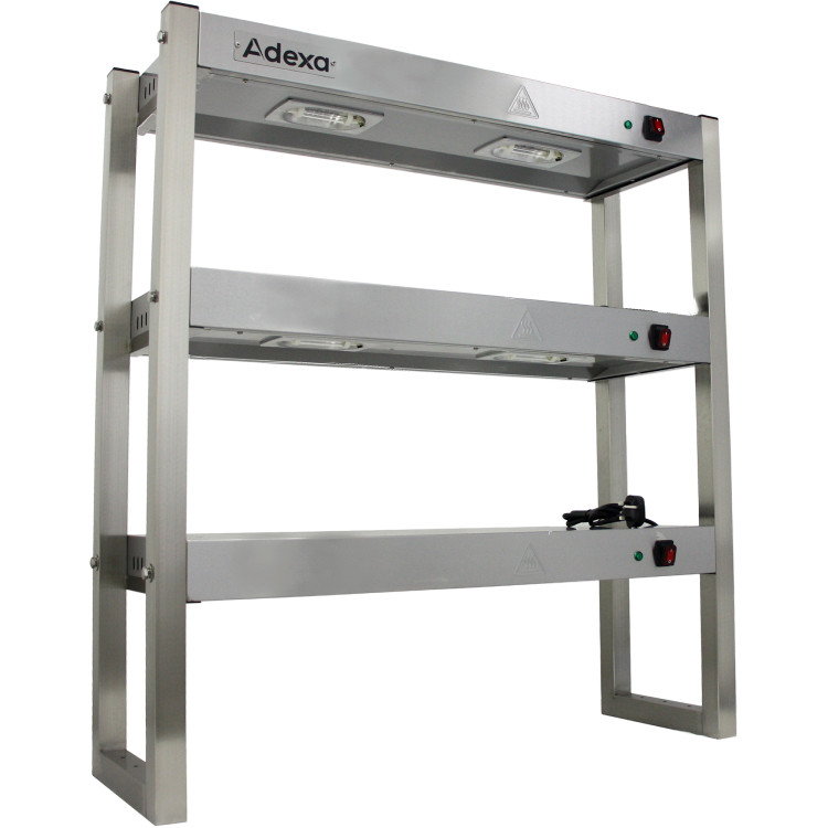 Portique de chauffage pour lampes à quartz commerciales à 3 niveaux, 900 mm | Adexa FWL093