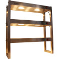 Portique de chauffage pour lampes à quartz commerciales à 3 niveaux, 900 mm | Adexa FWL093