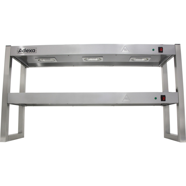 Portique de chauffage pour lampes à quartz commerciales à 2 niveaux, 1200 mm | Adexa FWL122