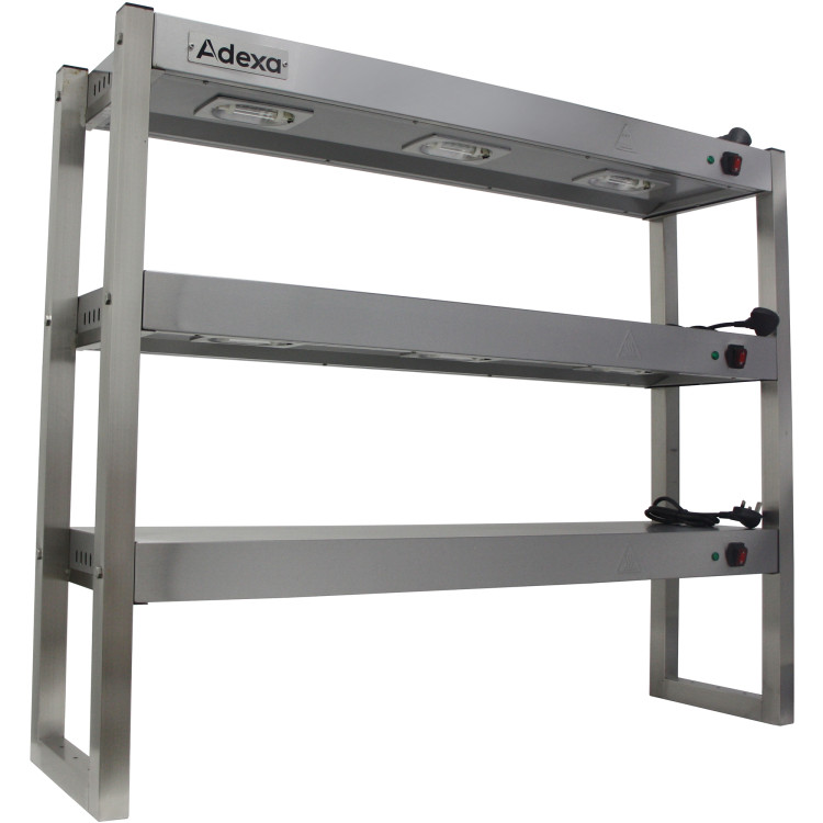 Portique de chauffage pour lampes à quartz commerciales à 3 niveaux, 1200 mm | Adexa FWL123