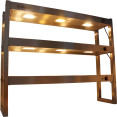 Portique de chauffage pour lampes à quartz commerciales à 3 niveaux, 1200 mm | Adexa FWL123
