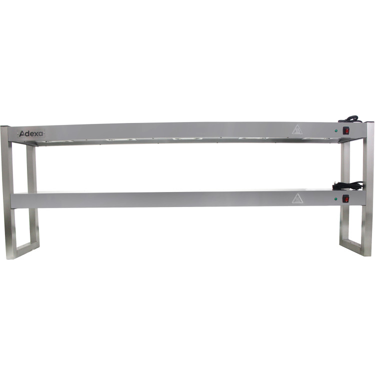 Portique de chauffage de lampes à quartz commerciales à 2 niveaux, 1800 mm | Adexa FWL182