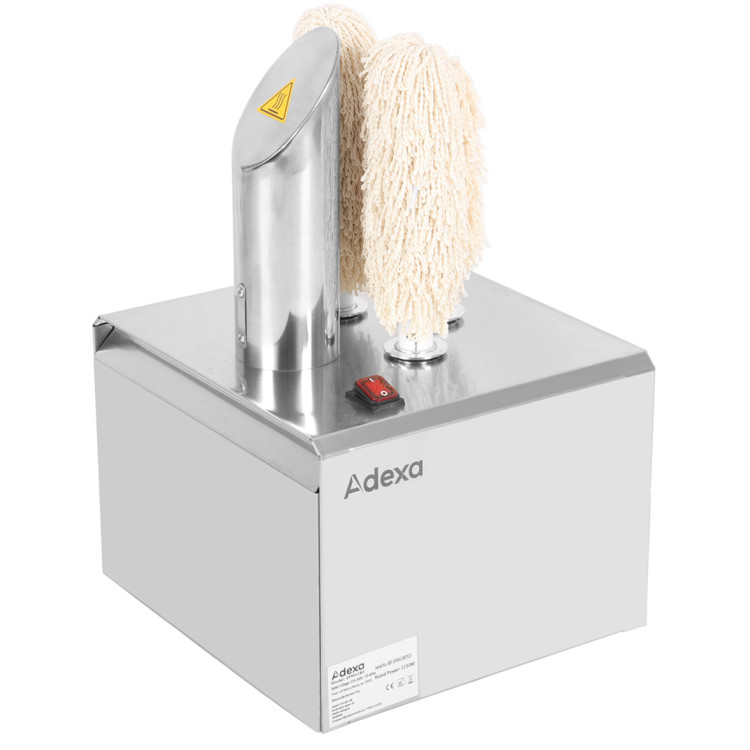 Polisseuse de verre professionnelle à 3 brosses, 220 verres/h | Adexa GFM11B3
