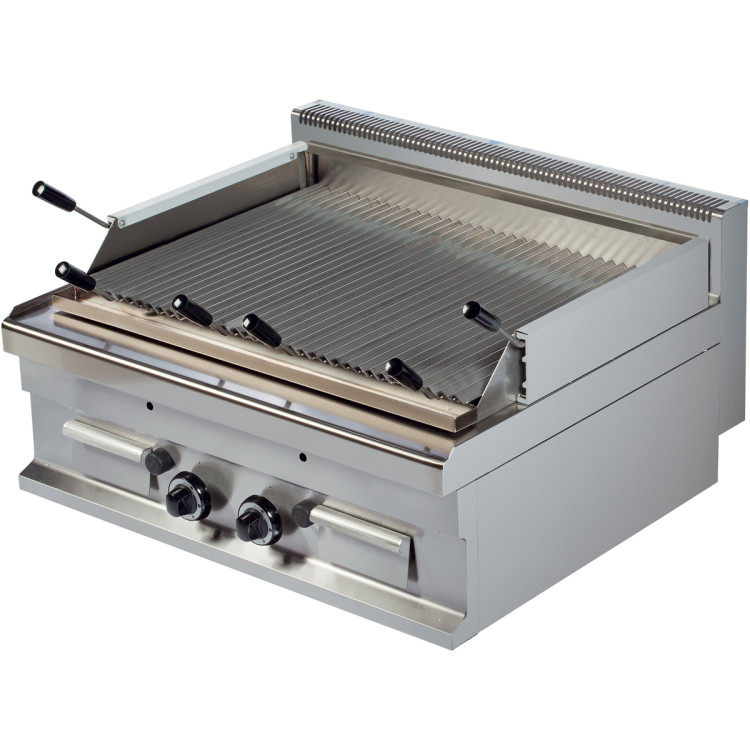 Chargrill gaz professionnel 2 zones 12.0kW  | Adexa Hotmax 700 GGL721S