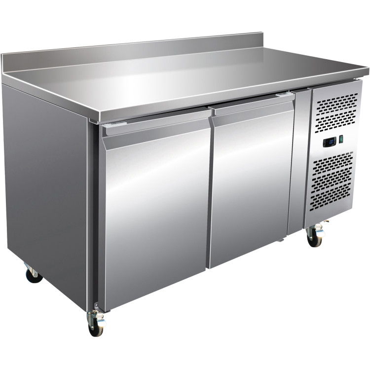 Comptoir Réfrigéré Professionnel avec Dosseret 2 portes Profondeur 600mm | Adexa RS22V