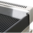 Gril électrique professionnel 1 zone 2,3 kW, plaque en fonte nervurée | Adexa GP5530EW