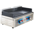 Gril électrique professionnel de catégorie B, 1 zone, 2,3 kW, plaque en fonte lisse/nervurée | Adexa GP5530EGW, catégorie B