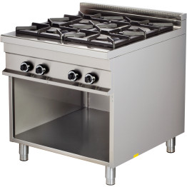 Cuisinière à gaz sur socle ouvert 4 feux 32kW | Adexa Hotmax 900 GR921