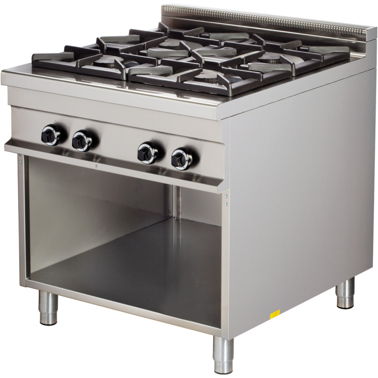 Cuisinière à gaz sur socle ouvert 4 feux 32kW | Adexa Hotmax 900 GR921