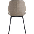 Side Dining Chair Siège en cuir PU Naturel | Adexa GSYH003N