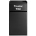 Armoire à poubelle commerciale et étagère à plateaux 'Thank You' Noir | Adexa GSLJ006B